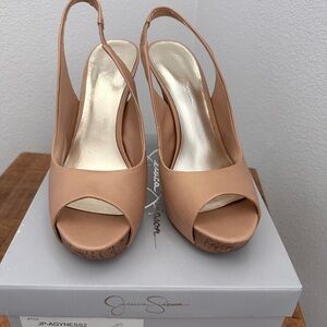 Jessica Simpson heels style Santos in rose cream